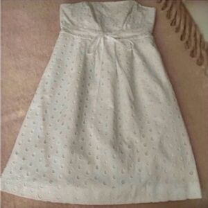 Lilly Pulitzer Strapless Eyelet Dress